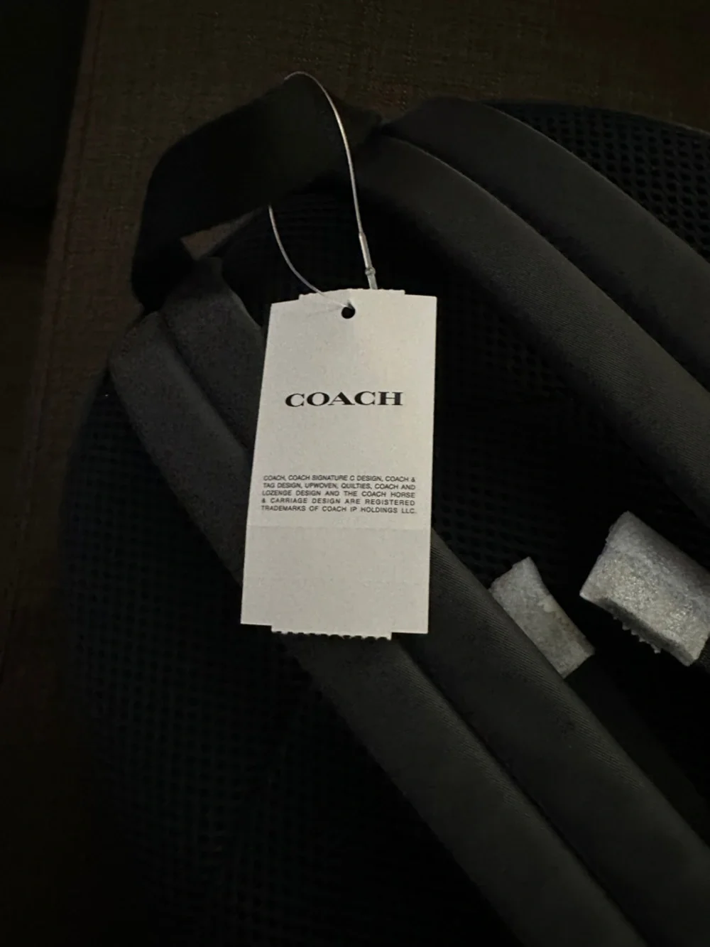 Coach Black Pebbled Leather Mini Backpack - Picture 6 of 8